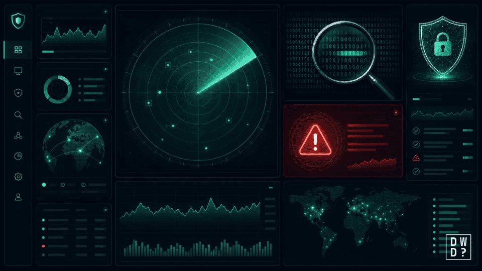 Data breach tracker dashboard scanning the dark web and sending an exposure alert.