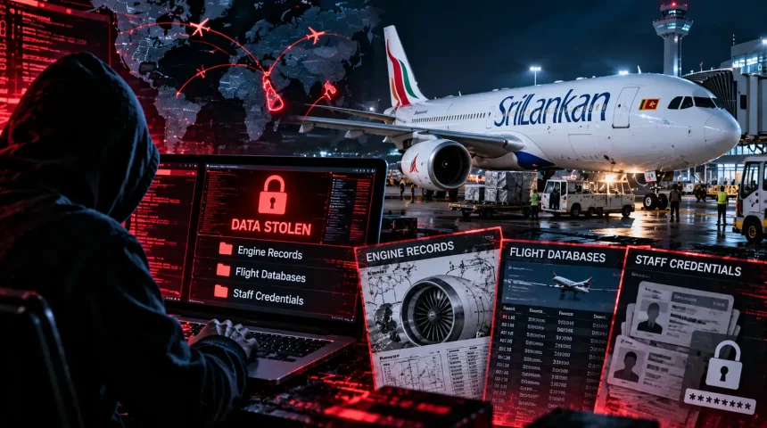 BLACKNET-00 Claims Cyberattack on SriLankan Airlines and Theft of Internal Data