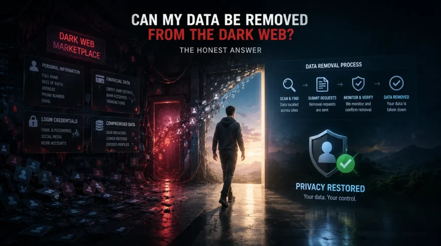 Can My Data Be Removed From the Dark Web? The Honest Answer