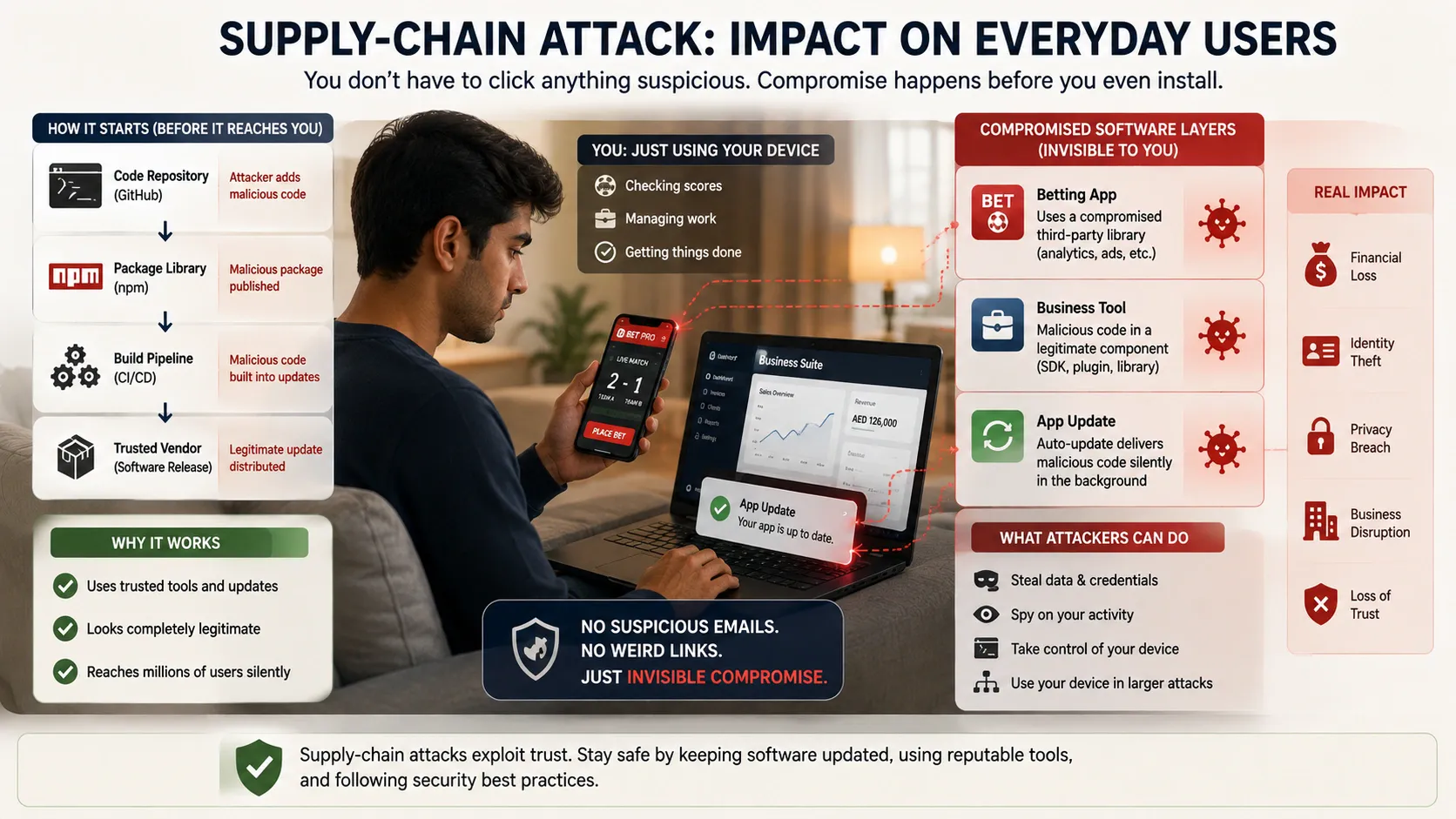 supply chain attack dark web