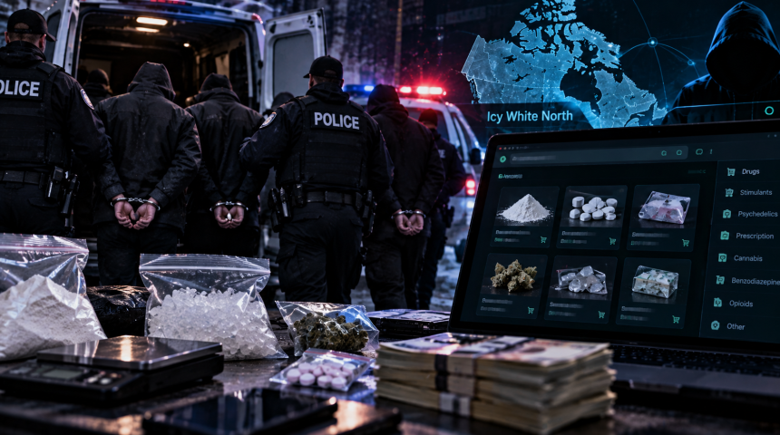 Icy White North" Dark Web Drug Network Dismantled in Ontario