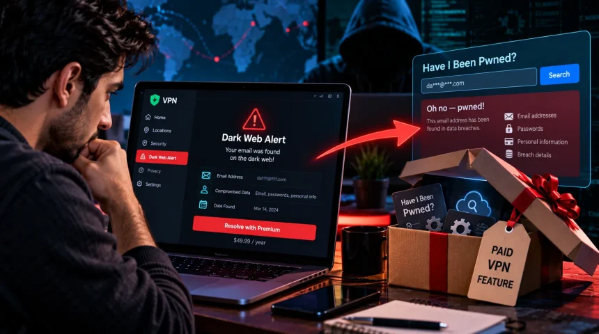Your VPN’s “Dark Web Alert” Is Probably Just a Free Service in a Paid Box